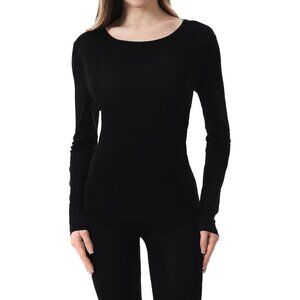 Silk Long Sleeve Top Women Mulberry Breathable Thermal Base Layer